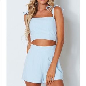 Be My Lover shorts in Fiery Red White fox